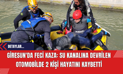 Giresun'da Feci Kaza: Su Kanalına Devrilen Otomobilde 2 Kişi Hayatını Kaybetti