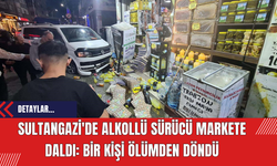 Sultangazi'de Alkollü Sürücü Markete Daldı: Bir Kişi Ölümden Döndü