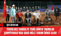 Tekerlekli Sandalye Tenis Dünya Takımlar Şampiyonası’nda Quad Milli Takımı İkinci Oldu!