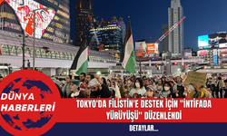 Tokyo'da Filistin'e Destek İçin "İntifada Yürüyüşü" Düzenlendi