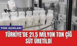 TÜİK açıkladı! Türkiye'de 21.5 milyon ton çiğ süt üretildi