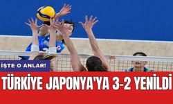 Türkiye Japonya'ya 3-2 yenildi