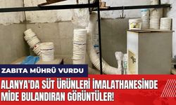 Alanya'da süt ürünleri imalathanesinde mide bulandıran görüntüler! Zabıta mührü vurdu