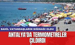 Antalya'da termometreler çıldırdı: Sahil vatandaşların sığınağı oldu