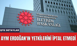 AYM Erdoğan'ın yetkilerini iptal etmedi