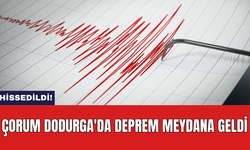 Çorum Dodurga'da deprem meydana geldi