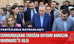 Cumhurbaşkanı Erdoğan bayram namazını Marmaris'te kıldı
