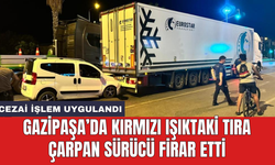 Gazipaşa’da kırmızı ışıktaki tıra çarpan sürücü firar etti