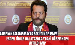 Şampiyon Galatasaray'da Şok Eden Gelişme! Erden Timur Galatasaray'daki Görevinden Ayrıldı mı?