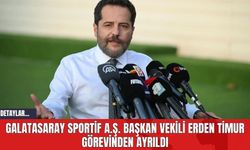 Galatasaray Sportif A.Ş. Başkan Vekili Erden Timur Görevinden Ayrıldı
