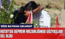 Hatay'da deprem mezarlığında gözyaşları sel oldu