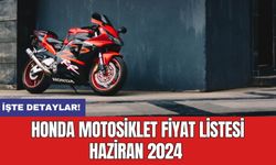 Honda Motosiklet Fiyat Listesi Haziran 2024