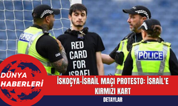 İskoçya-İsrail Maçı Protesto: İsrail'e Kırmızı Kart