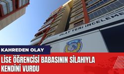 Lise öğrencisi babasının silahıyla kendini vurdu