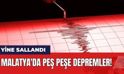 Malatya'da peş peşe depremler!