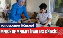 Mersin'de Mehmet İlvan LGS birincisi
