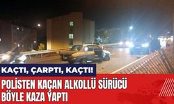 Muğla Menteşe'de polisten kaçan alkollü sürücü böyle kaza yaptı