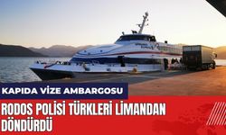 Rodos polisi Türkleri limandan döndürdü! Kapıda vize ambargosu