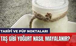 Taş gibi yoğurt nasıl mayalanır? Taş gibi yoğurt tarifi