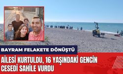 Tatil felakete dönüştü! Ailesi kurtuldu 16 yaşındaki gencin ces*di sahile vurdu