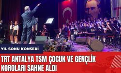 TRT Antalya TSM Çocuk ve Gençlik koroları yıl sonu konserinde sahne aldı