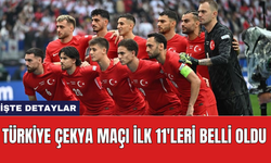 Türkiye Çekya maçı ilk 11'leri belli oldu