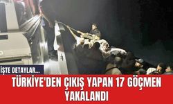 Türkiye'den çıkış yapan 17 göçmen yakalandı