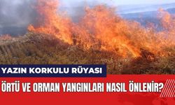 Yazın korkulu rüyası örtü ve orman yangınları nasıl önlenir?