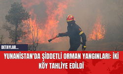 Yunanistan'da Şiddetli Orman Yangınları: İki Köy Tahliye Edildi