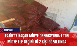 Fatih'te Kaçak Midye Operasyonu: 1 Ton Midye Ele Geçirildi 2 Kişi Gözaltında
