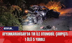 Afyonkarahisar'da Tır ile Otomobil Çarpıştı: 1 Ölü 5 Yaralı