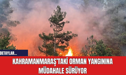 Kahramanmaraş’taki orman yangınına müdahale sürüyor