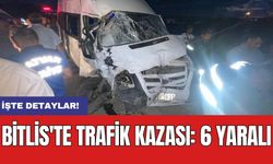 Bitlis'te trafik kazası: 6 yaralı