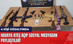 Burası Adana! Havaya ateş açıp sosyal medyadan paylaştılar