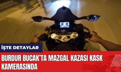 Burdur Bucak’ta mazgal kazası kask kamerasında