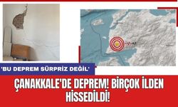 Çanakkale'de deprem! Birçok ilden hissedildi! 'Bu deprem sürpriz değil'