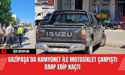 Gazipaşa’da Kamyonet ile Motosiklet Çarpıştı: Darp Edip Kaçtı