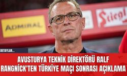 Avusturya Teknik Direktörü Ralf Rangnick'ten Türkiye Maçı Sonrası Açıklama