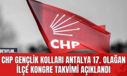 CHP Gençlik Kolları Antalya 17. Olağan İlçe Kongre Takvimi Açıklandı