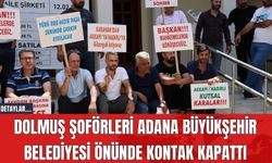 Dolmuş Şoförleri Adana Büyükşehir Belediyesi Önünde Kontak Kapattı