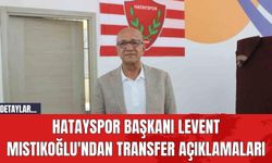 Hatayspor Başkanı Levent Mıstıkoğlu'ndan Transfer Açıklamaları