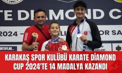 Karakaş Spor Kulübü Karate Diamond Cup 2024'te 14 Madalya Kazandı