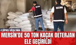 Mersin'de 50 Ton Kaçak Deterjan Ele Geçirildi! 4 Şüpheli Gözaltında