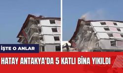 Hatay Antakya'da 5 katlı bina yıkıldı