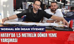 Hatay'da 1,5 metrelik döner yeme yarışması