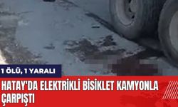 Hatay'da elektrikli bisiklet kamyonla çarpıştı