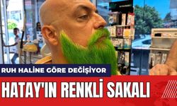 Hatay'ın renkli sakalı! Ruh haline göre değişiyor