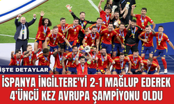 İspanya İngiltere'yi 2-1 mağlup ederek 4'üncü kez Avrupa Şampiyonu oldu