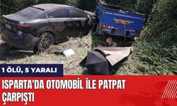 Isparta'da otomobil ile patpat çarpıştı