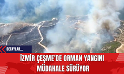 İzmir Çeşme'de Orman Yangını: Müdahale Sürüyor: 3 Ölü